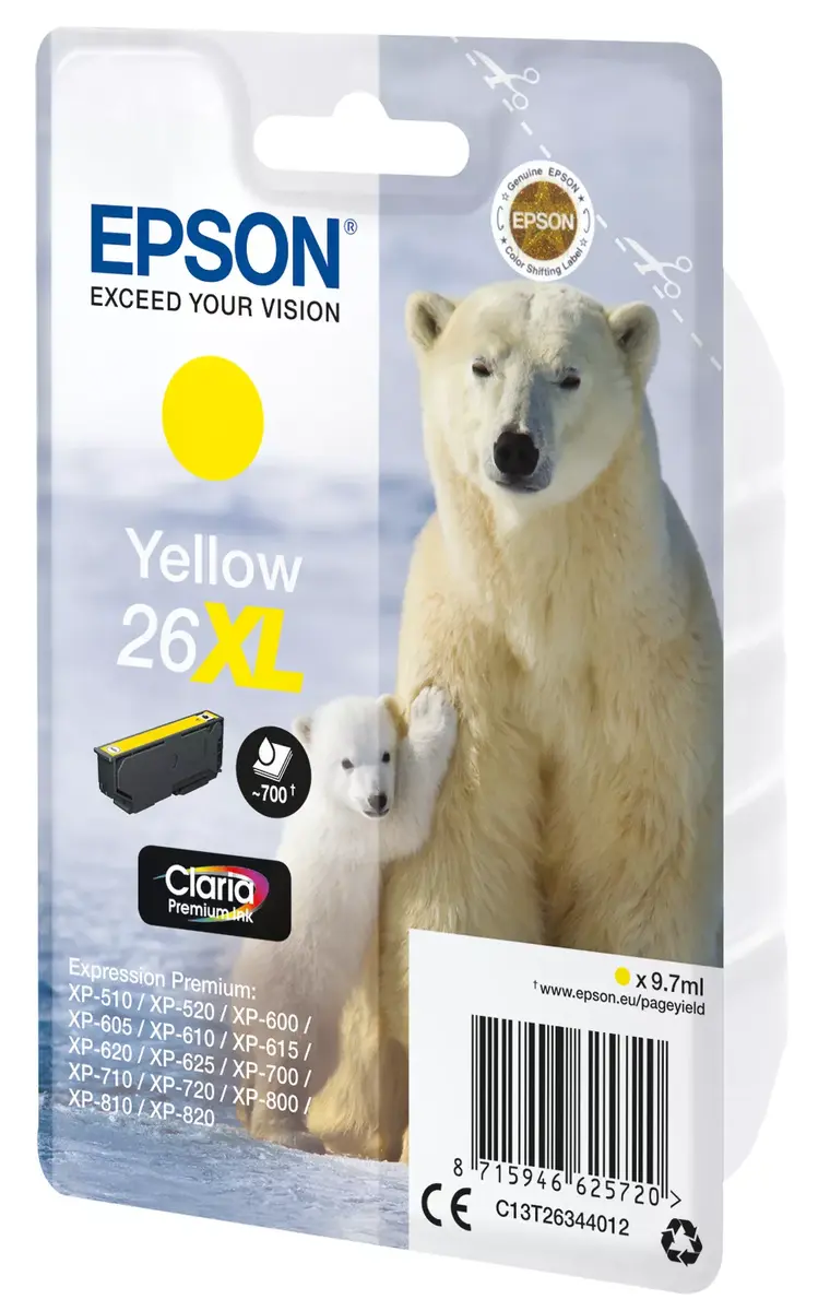 Картридж Epson 26XL Желтый Photo 2