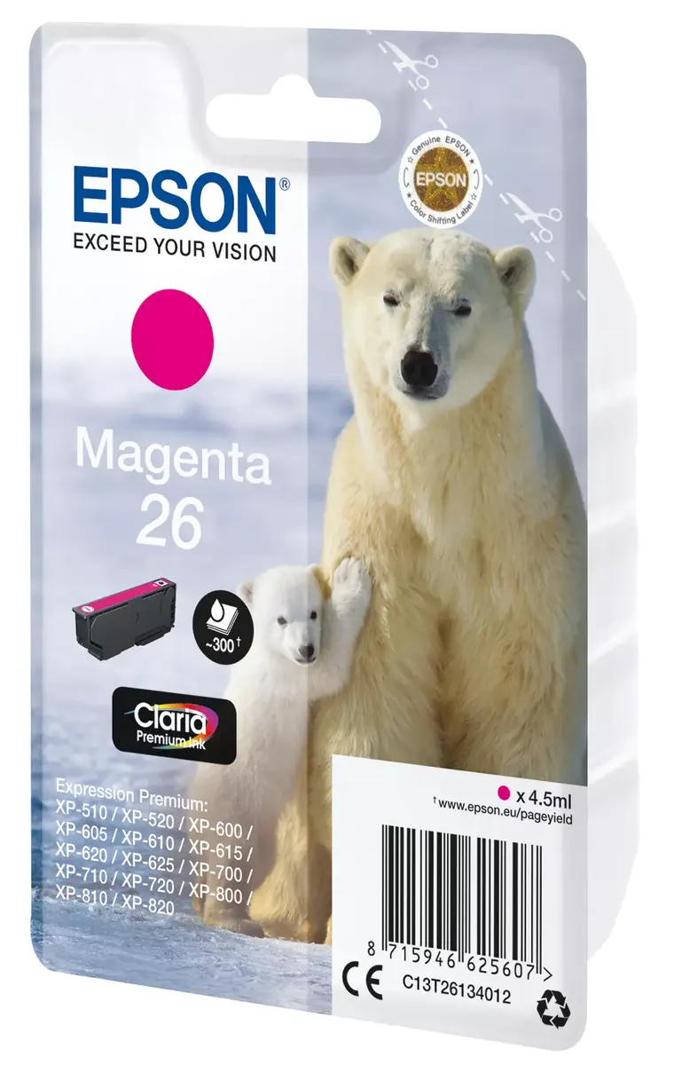 Kārtridžs Epson Singlepack 26 Claria Premium Ink Magenta Photo 2