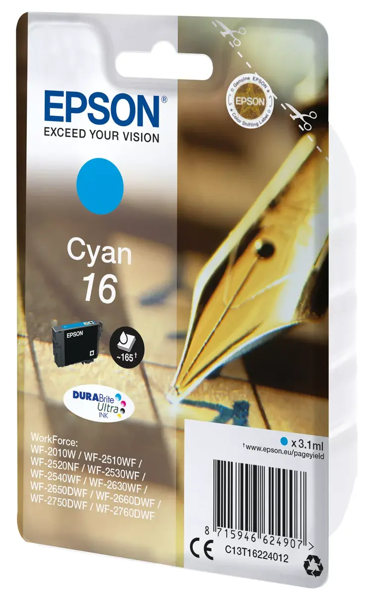 Kārtridžs Epson Ink C13T16224012 16 Cyan Photo 2