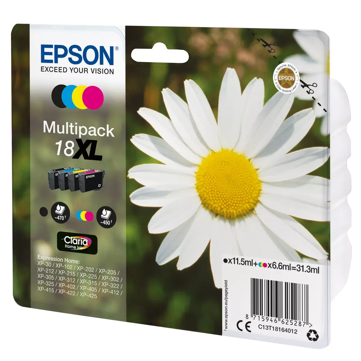 Kārtridžs Epson C13T18164012 18XL XL Multipack BK,C,M,Y Photo 2