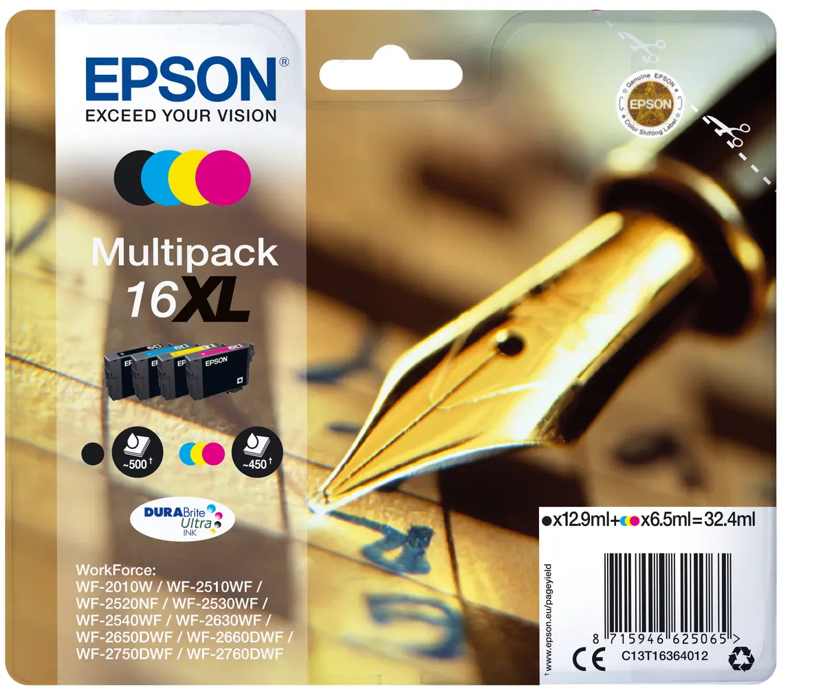 Epson 16XL DURABrite Ultra Tinte Multipakojums