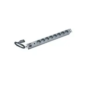 Сетевой удлинитель 19" для ИБП, BLACKPOINT LBPPH81X, кабель 2 м, 10 A, серый