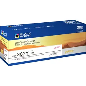 Toneru kasete BLACKPOINT LCBPH382Y Yellow, lāzera drukāšana, izturība 3000 lpp., 1 gab.