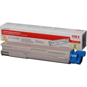 Картридж тонерный OKI 43459329 Yellow, оригинальный, лазерный, ресурс 2500 стр., 1 шт.