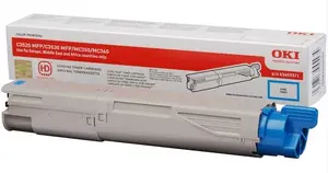 Oriģinālais ciāna toneris OKI 43459371 C3520MFP C3530MFP MC350 MC360 printeriem 2500 lapas