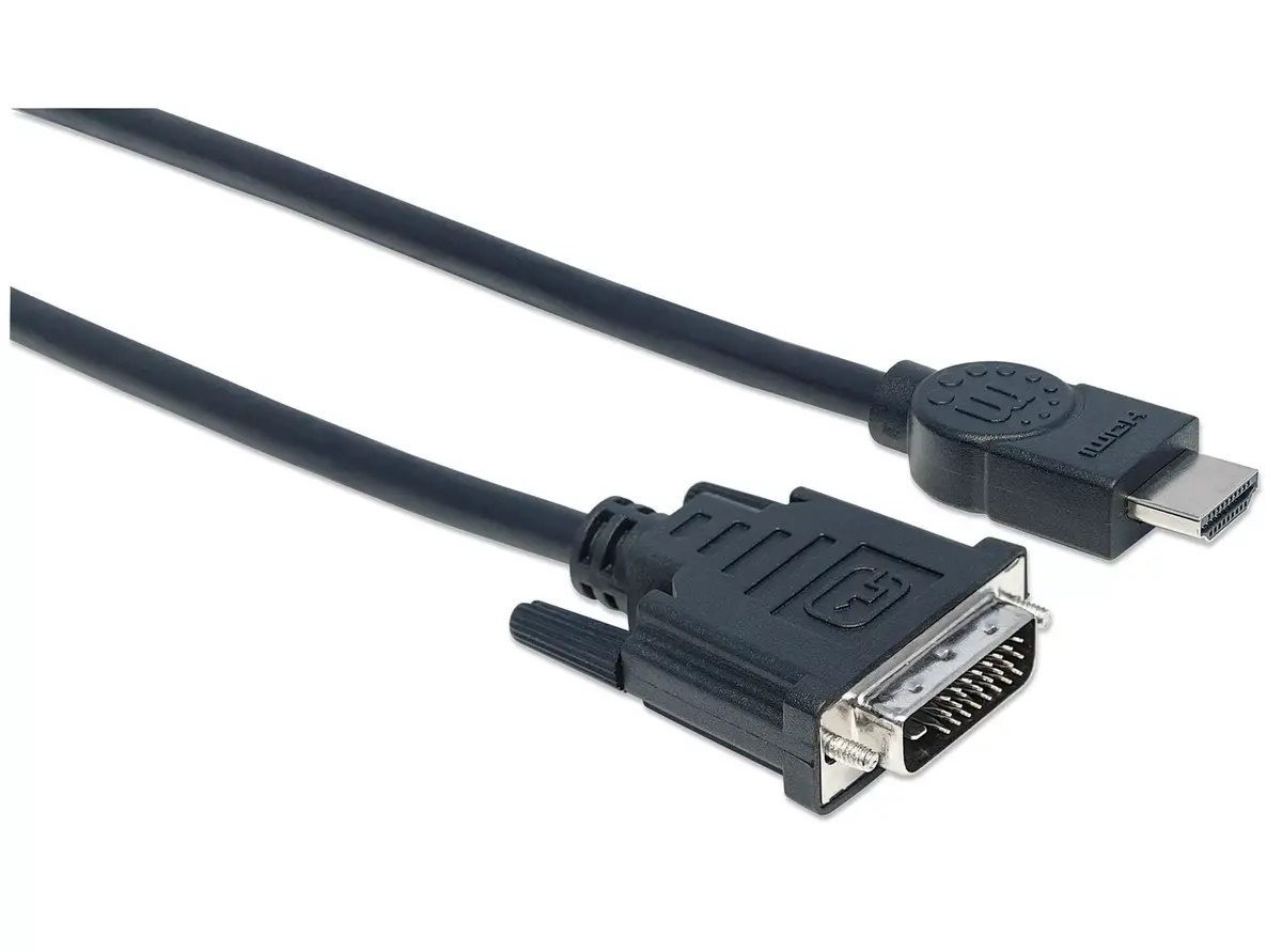 HDMI uz DVI-D kabelis Manhattan HDDVIMM3M Photo 2