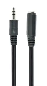 Gembird CCA-423-2M Audio Extension Cable 3.5mm Male to 3.5mm Female 2 m Black