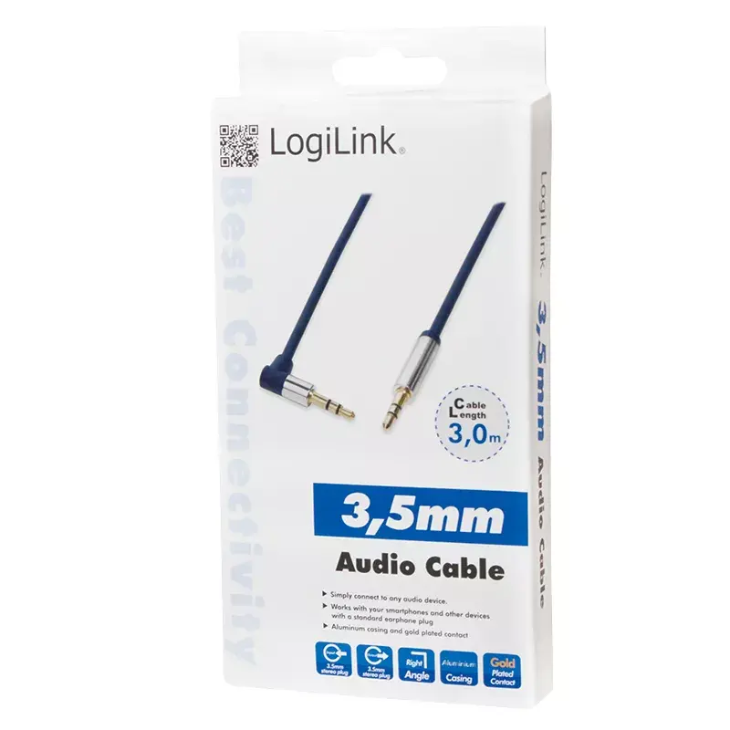Audio kabelis LogiLink 3.5mm - 3.5mm 3m Photo 4