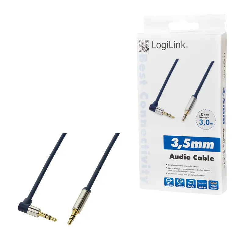 LogiLink Audio Kabelis 3.5mm Male