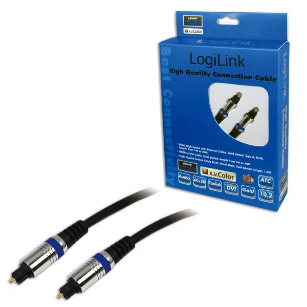 LOGILINK Toslink оптический кабель 1,5 м Photo 2