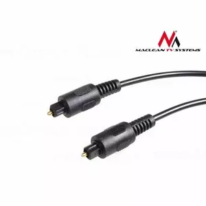 Optical fibre Toslink cable MACLEAN MCTV-639, Toslink T-T connector, 1 m length