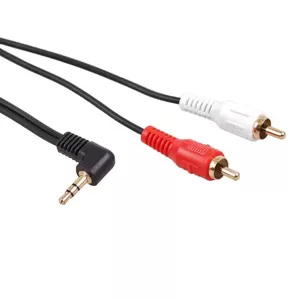 Maclean MCTV-824 audio kabelis 1 m 2 x RCA 3.5mm Melns, Sarkans, Balts