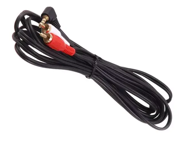 Audio kabelis MACLEAN MCTV-824 — 1 m, 2×RCA uz 3.5 mm Photo 2