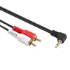 Audio kabelis MACLEAN MCTV-824 — 1 m, 2×RCA uz 3.5 mm Photo 3