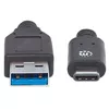 USB-C to USB-A Cable Manhattan USB31AC1M Photo 3