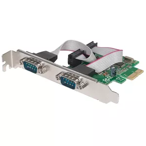 PCI Express Serial Card MANHATTAN 2x DB9 ports, 2.5 Gbit/s, PCIe x1/x4/x8/x16, Standard/Low Profile