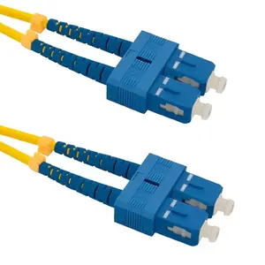 InfiniBand / fibre optic cable QOLTEC 54003, SC–SC connectors, 5 m, yellow, 9 µm core