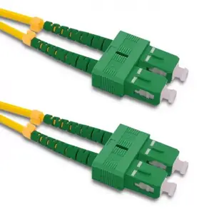Fibre optic cable QOLTEC 54004 0.5 m G.652D SC–SC 9 µm Yellow Full duplex