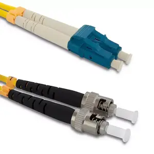 Fibre optic cable QOLTEC 54068 InfiniBand 2 m, G.652D, LC–ST, 9 µm, yellow, full duplex