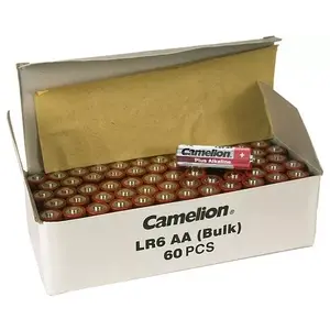 Single-use AA alkaline battery CAMELION LR06 1.5V, AA, 60 pcs, 24 g