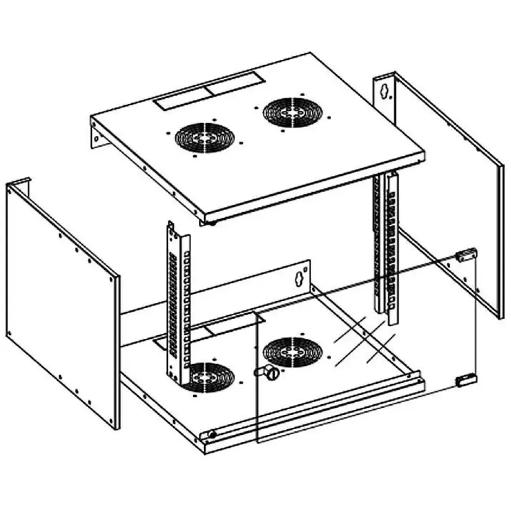 Sienas montāžas skapis Techly I-CASE EL-1006G45 Photo 6