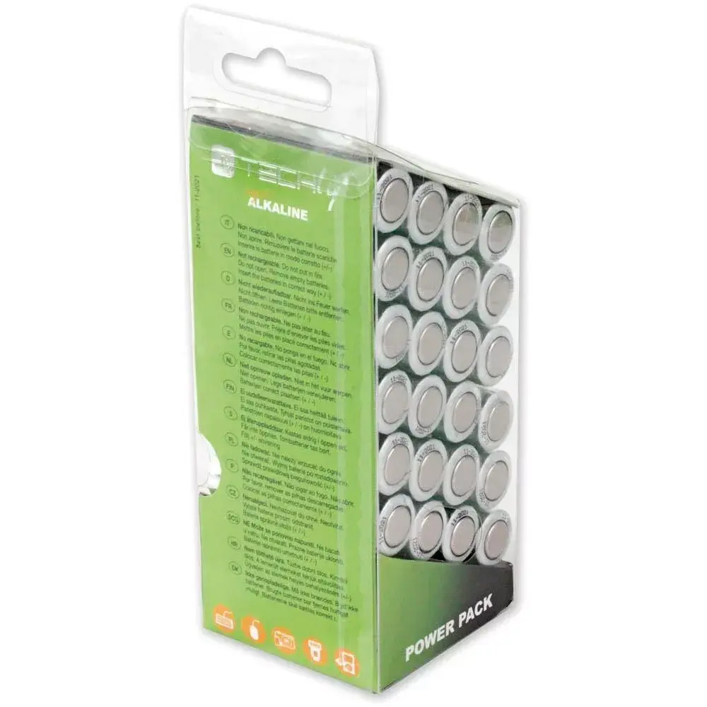 Single-use battery Techly Multipack 24 High Power Batteries Stylus AA Alkaline LR06 1.5V Photo 4
