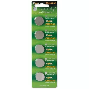 Techly Lithium Button Batteries CR2032 (set of 5 pcs) IBT-KCR2032