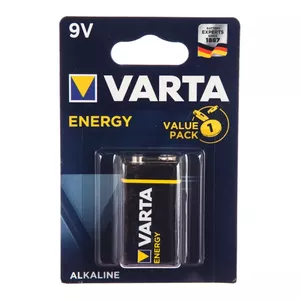 Baterija Varta ENERGY 9 V Alkaline — 9 V, augstums 48.5 mm, 46 g, 1 gab.