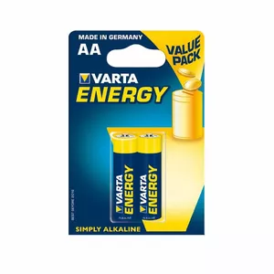 Battery pack Varta alkaline R6 (AA) 2 pcs — single-use alkaline cells, standard voltage