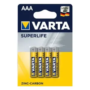 Single-use battery Varta Superlife AAA alkaline 1.5 V, 4 pcs, 44.5 mm
