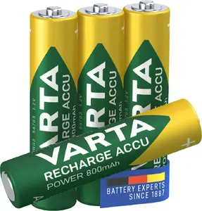 Перезаряжаемый аккумулятор Varta AAA NiMH 1.2 В 800 мА·ч (4 шт.) зелёный