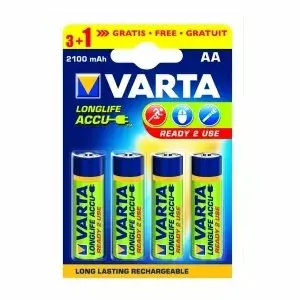 Rechargeable AA Batteries Varta R6 BAVA 56706 2100mAh 4 pcs