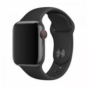 Ремешок Devia Deluxe Black — сменный ремешок для совместимых с Apple смарт‑часов, черный, 1 шт