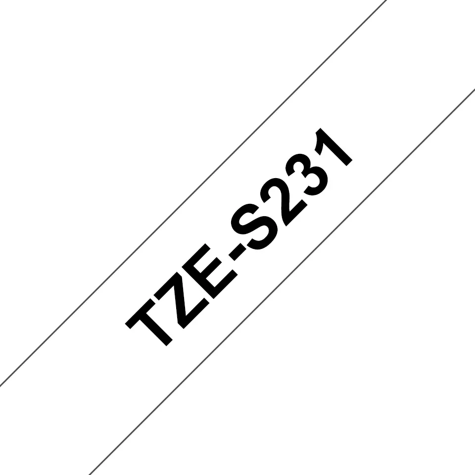 Brother TZeS231 Īpaši izturīga laminēta uzlīmju