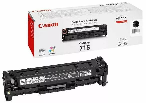 Toneris Canon 718K/CC530A 3400P Melns, 2662B002_BB