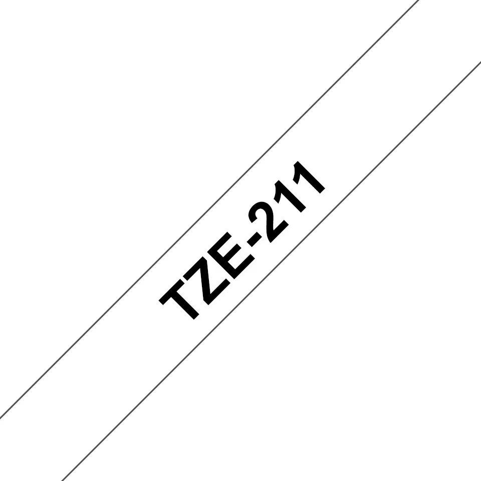 Brother TZe-211 Laminēta uzlīmju lente Melns