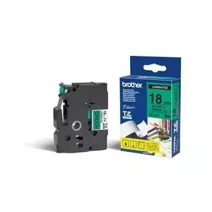 Label-making tape Brother TZE-741 Black on green