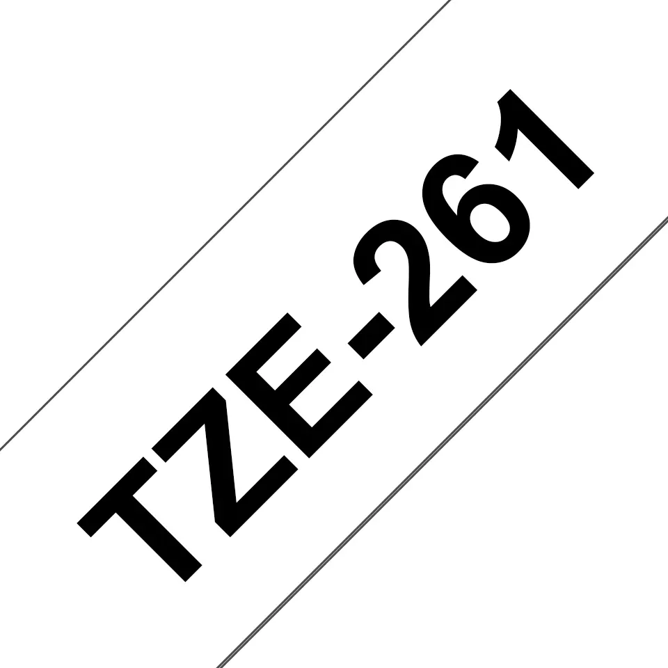 Marķēšanas lente Brother TZE-261 TZ Melns