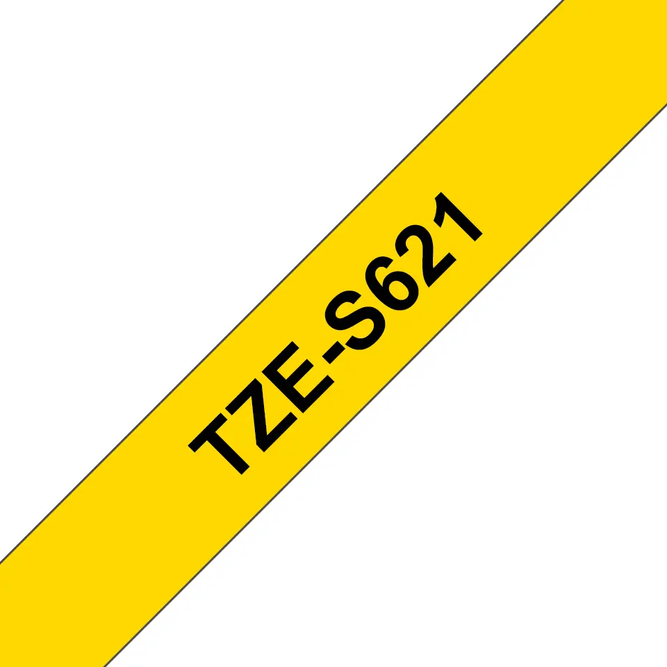 Brother TZE-S621 Laminēta uzlīmju lente melns