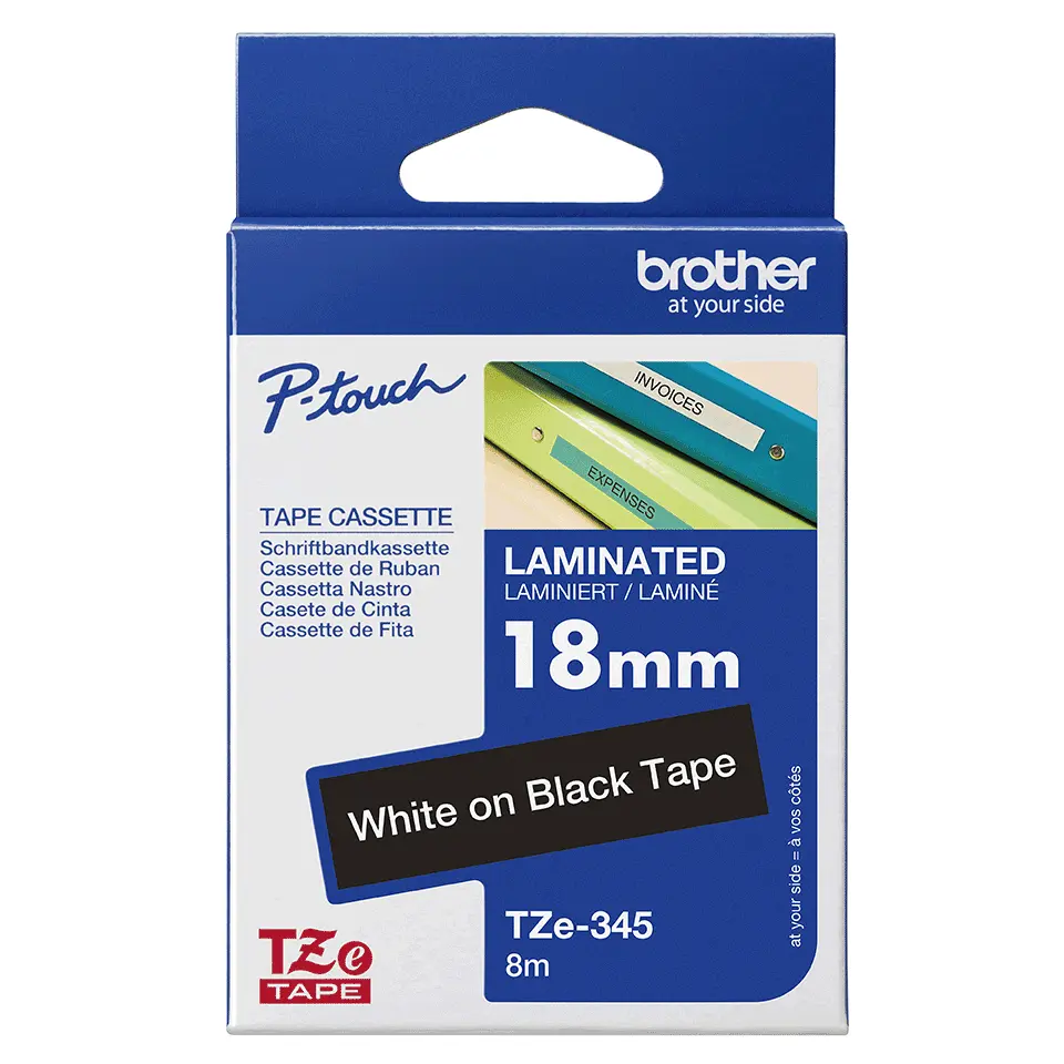Brother TZe-345 Laminated Tape 18mm Photo 2