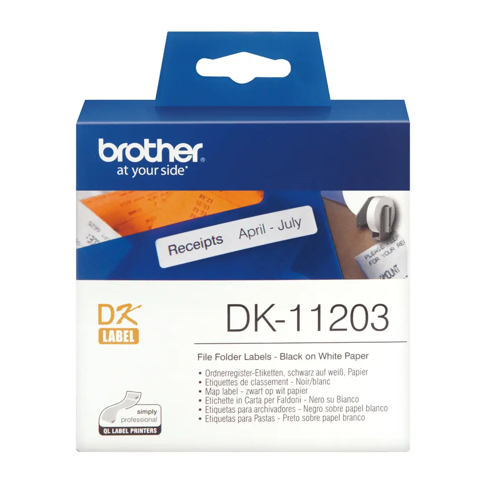 Brother File Folder Labels DK11203 Photo 2