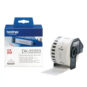 Brother DK-22223 Continuous Paper Tape Roll White 50 mm x 30.48 m for QL Label Printers