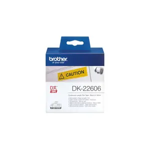Continuous Film Tape Brother DK22606 Yellow Black