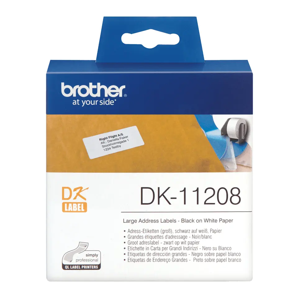 Brother DK11208 Large Address Labels Photo 2