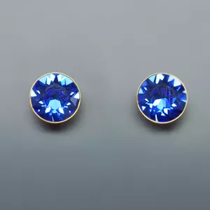 Auskari "Klasika (Sapphire)" ar Swarovski™ kristāliem
