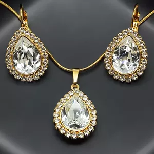 Komplekts "Debesu Piliens" ar Swarovski™ kristāliem