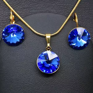Komplekts "Klaris II (Sapphire)" ar Swarovski™ kristāliem