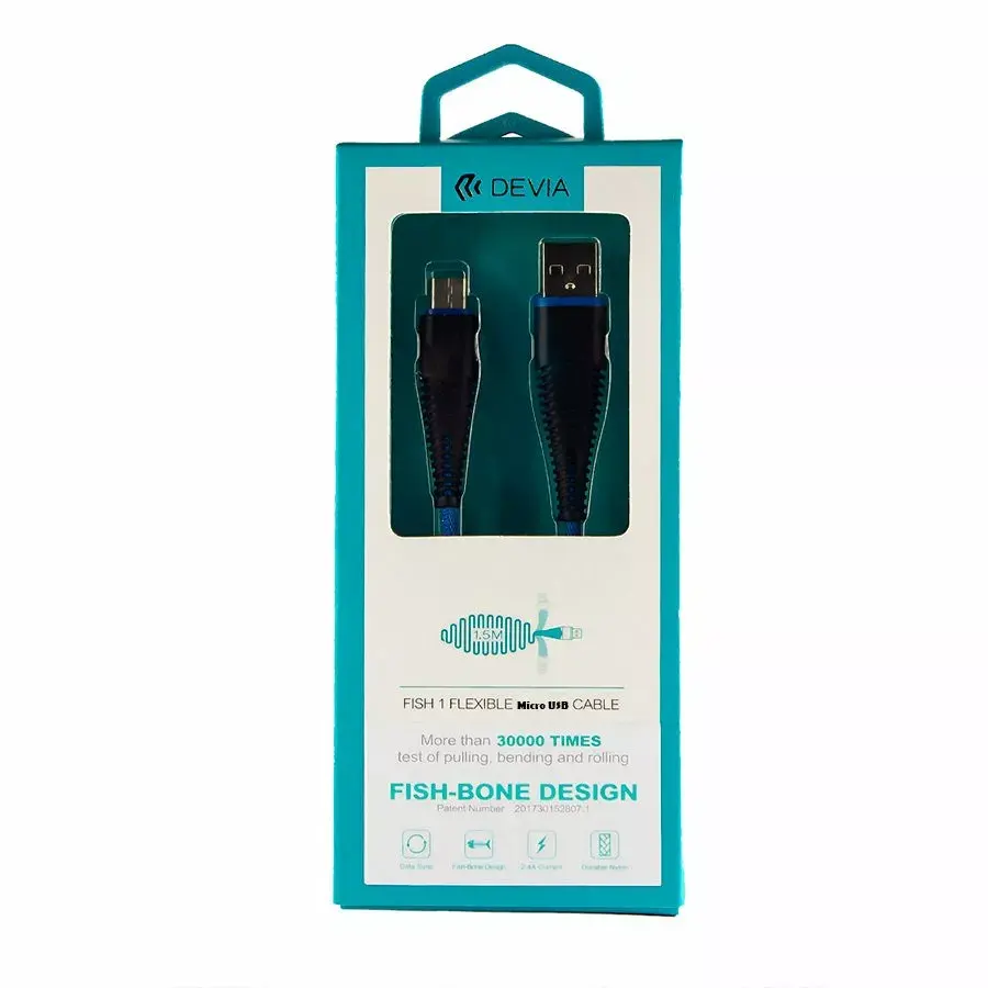 USB Micro-B cable Devia Fish 1 Series 1.5m Photo 2