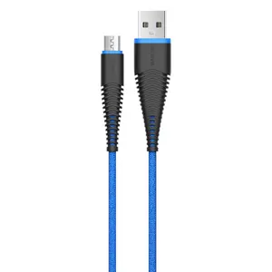 USB Micro-B cable Devia Fish 1 Series 5V 2.4A 1.5m Blue