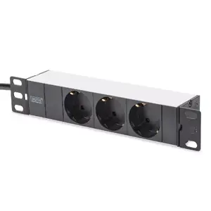 Алюминиевая сетевой фильтр Digitus DN-95411 3 розетки 2м